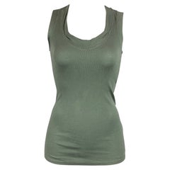 BRUNELLO CUCINELLI Größe S Oliv & Silber Baumwolle / Lycra T-Shirt