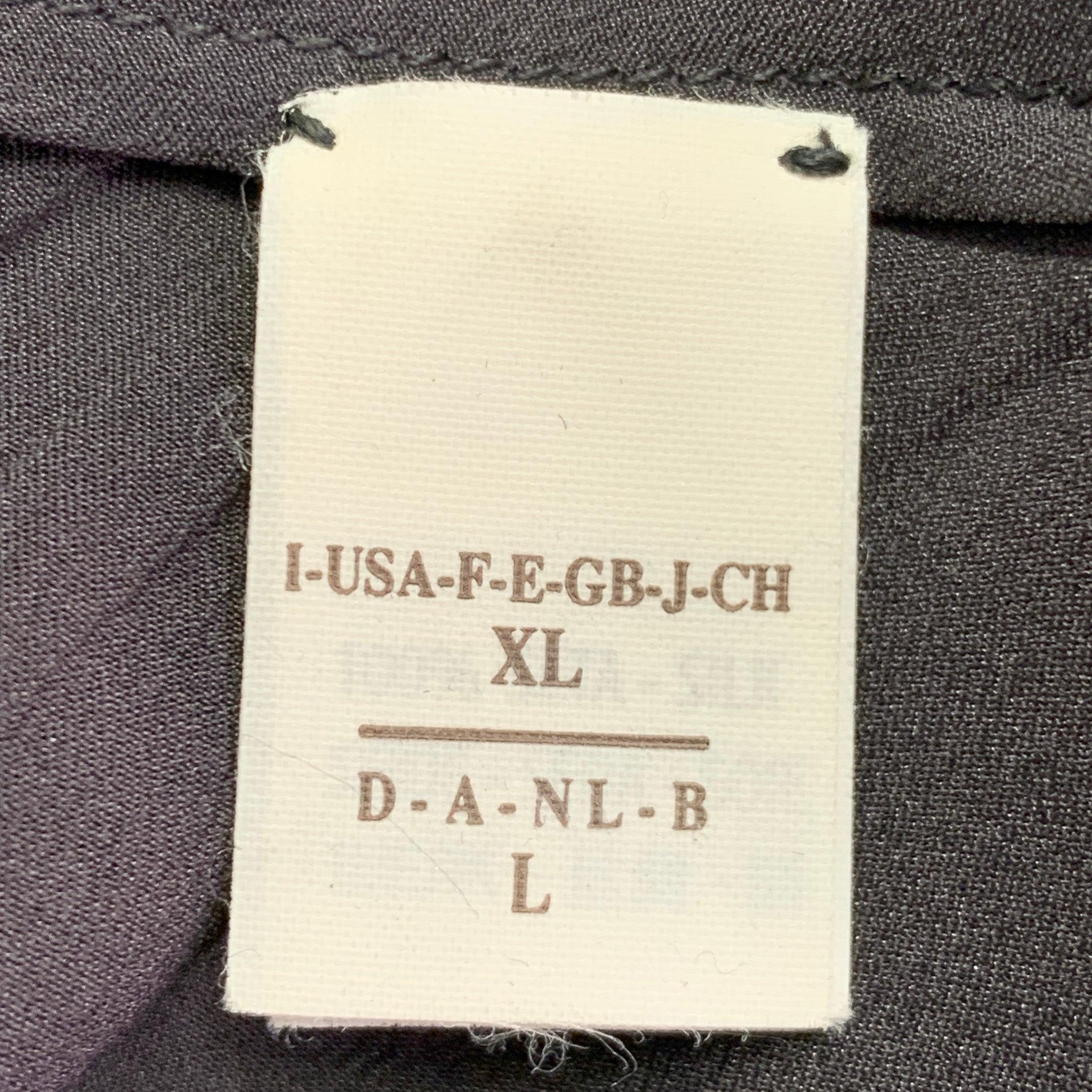 Brunello Cucinelli Taille XL Gris anthracite Soie sans manches Robe de soirée longue en vente 3