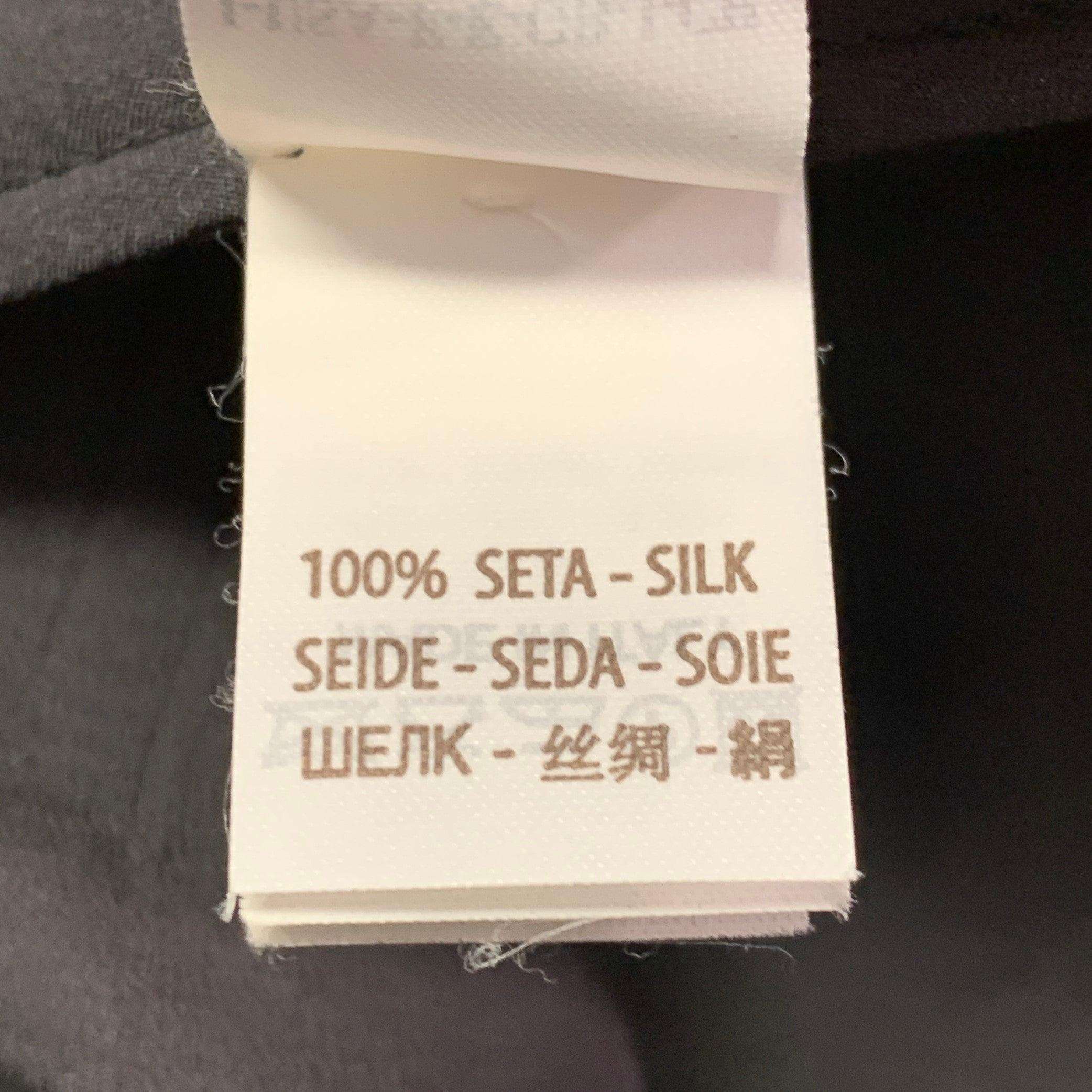 Brunello Cucinelli Taille XL Gris anthracite Soie sans manches Robe de soirée longue en vente 4