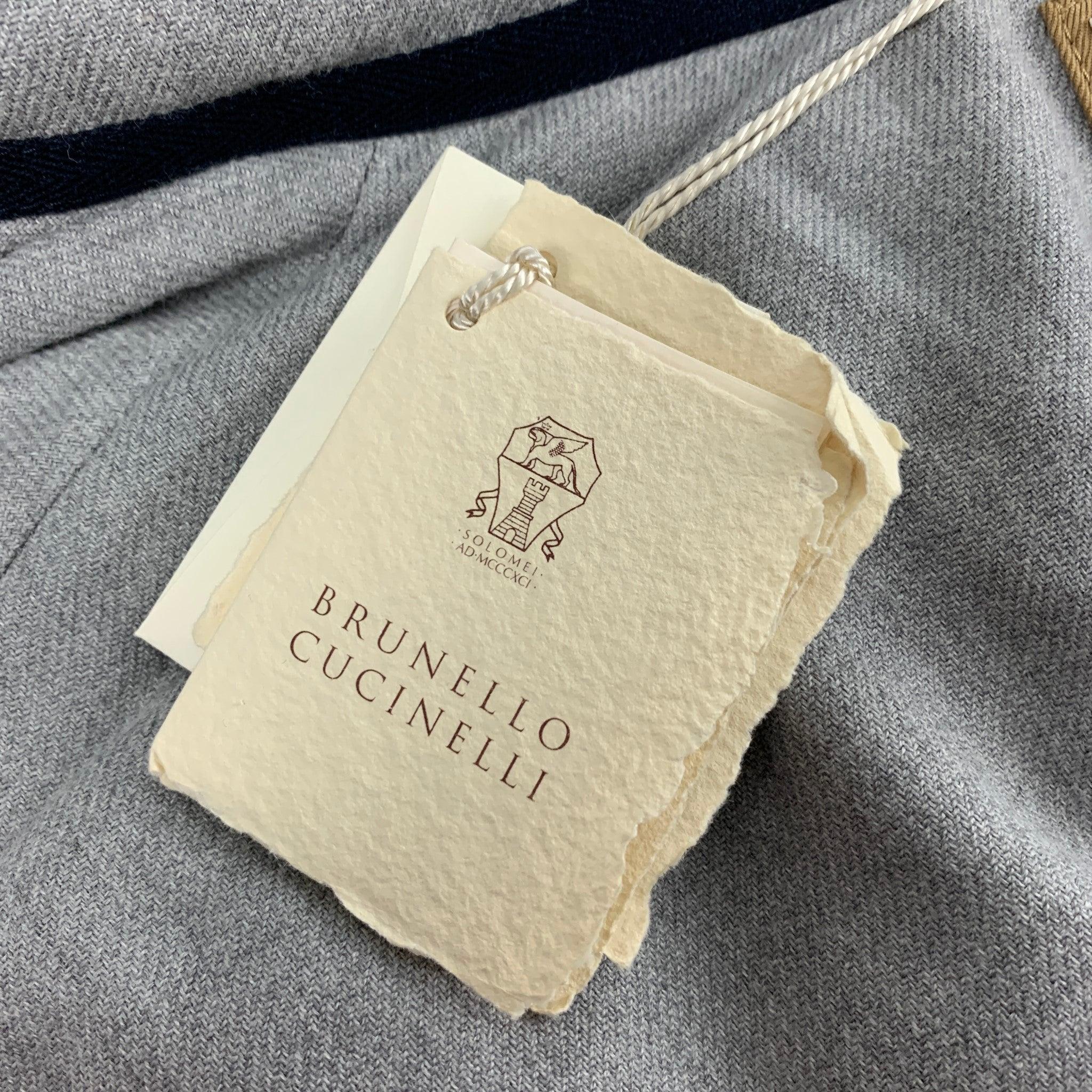 BRUNELLO CUCINELLI - Gilet en nylon matelassé kaki, taille XL en vente 5