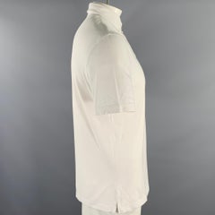 BRUNELLO CUCINELLI Größe XL Weißes Baumwoll-Polo