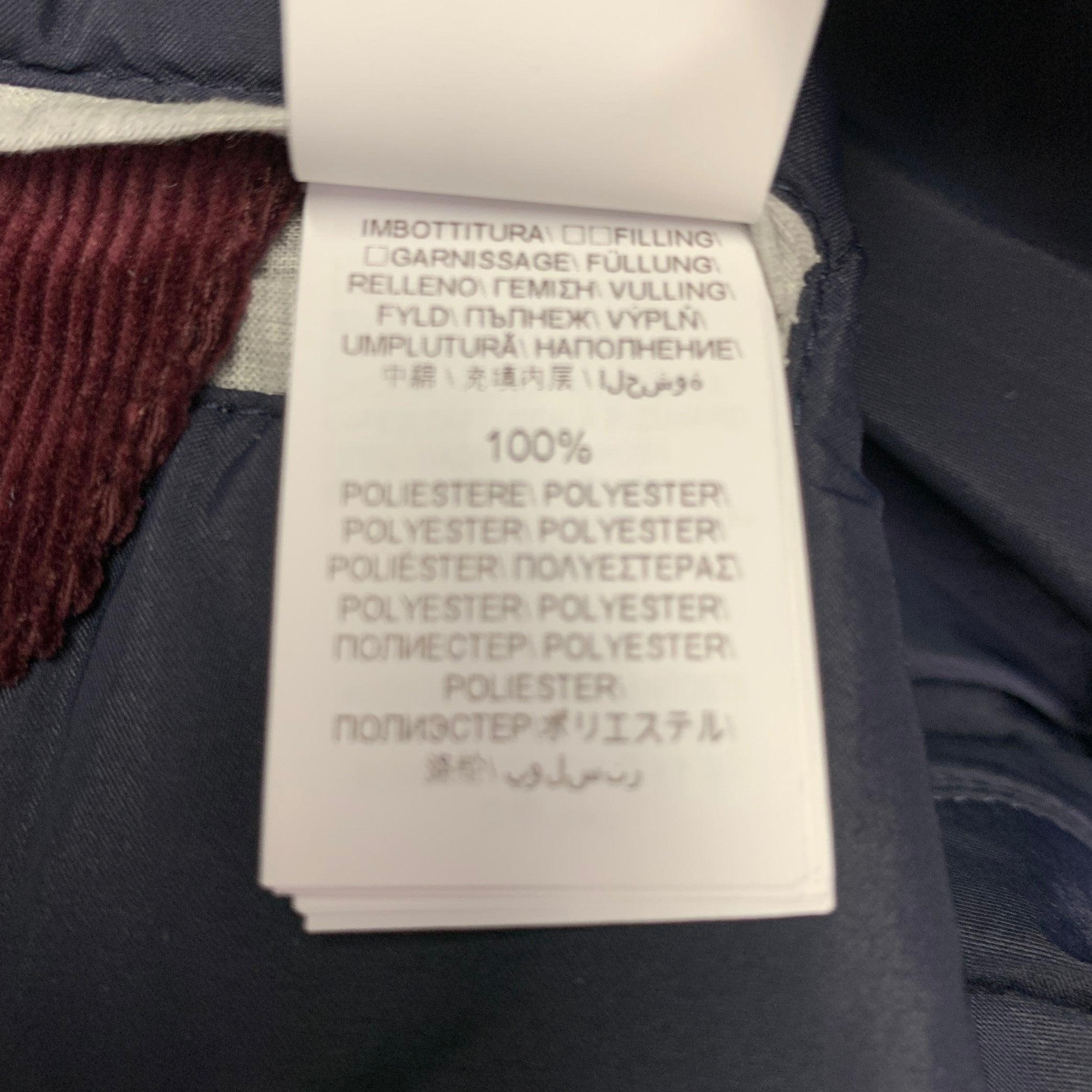 BRUNELLO CUCINELLI Size XXL Burgundy Corduroy Cotton Snaps Jacket 4