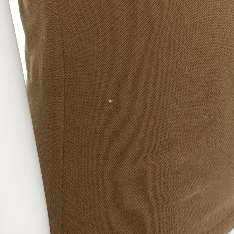 Brunello Cucinelli Slim Fit polo marrone navy XS in vendita 3