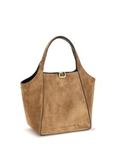 Brunello Cucinelli Suede Bucket Bag — Beige