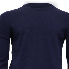 Brunello Cucinelli Sweater in Navy Blue Cashmere