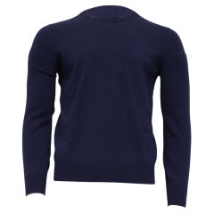 Maglione Brunello Cucinelli in cashmere blu navy