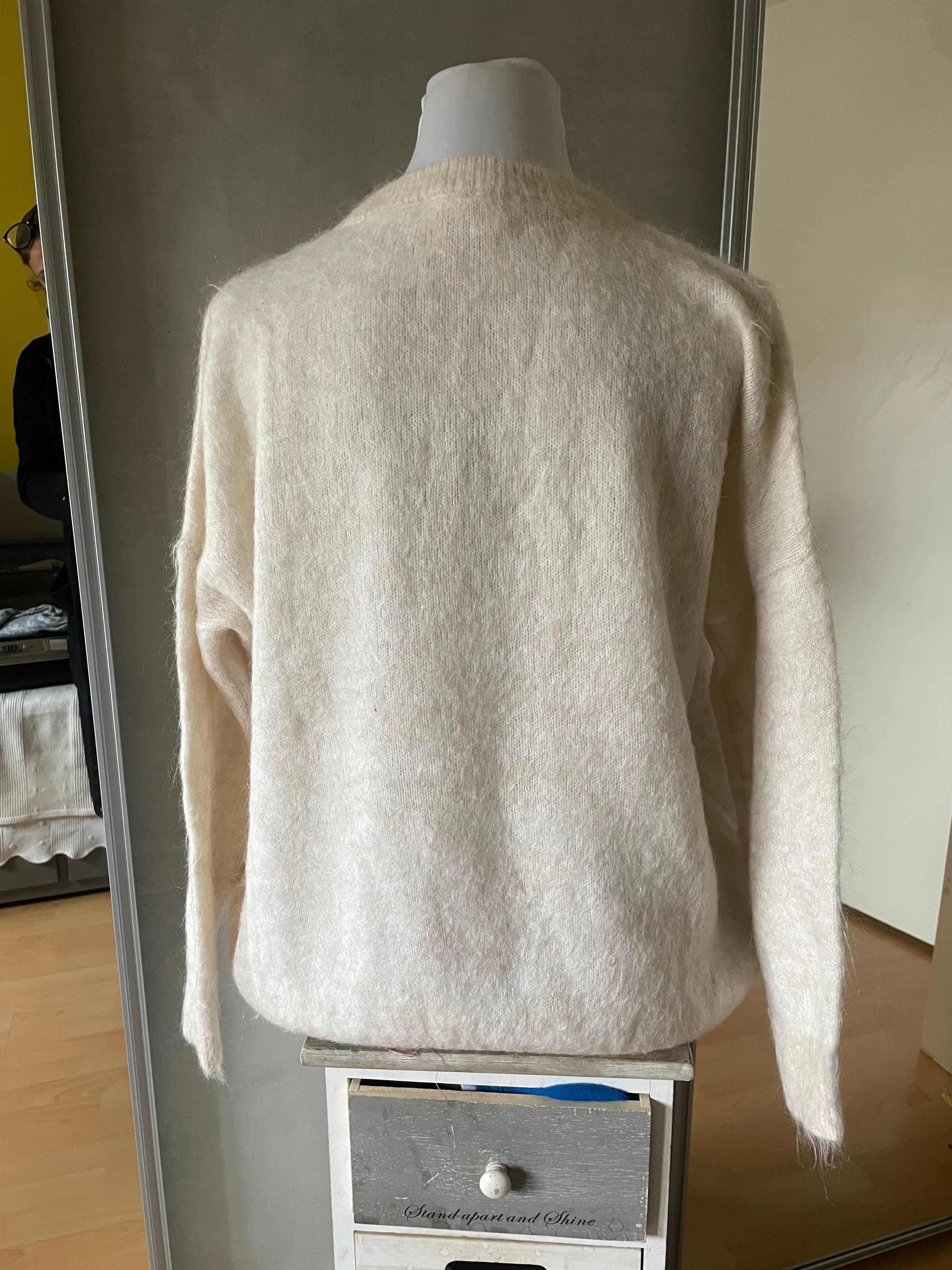 Gris Brunello Cucinelli Pull en laine et cachemire en vente
