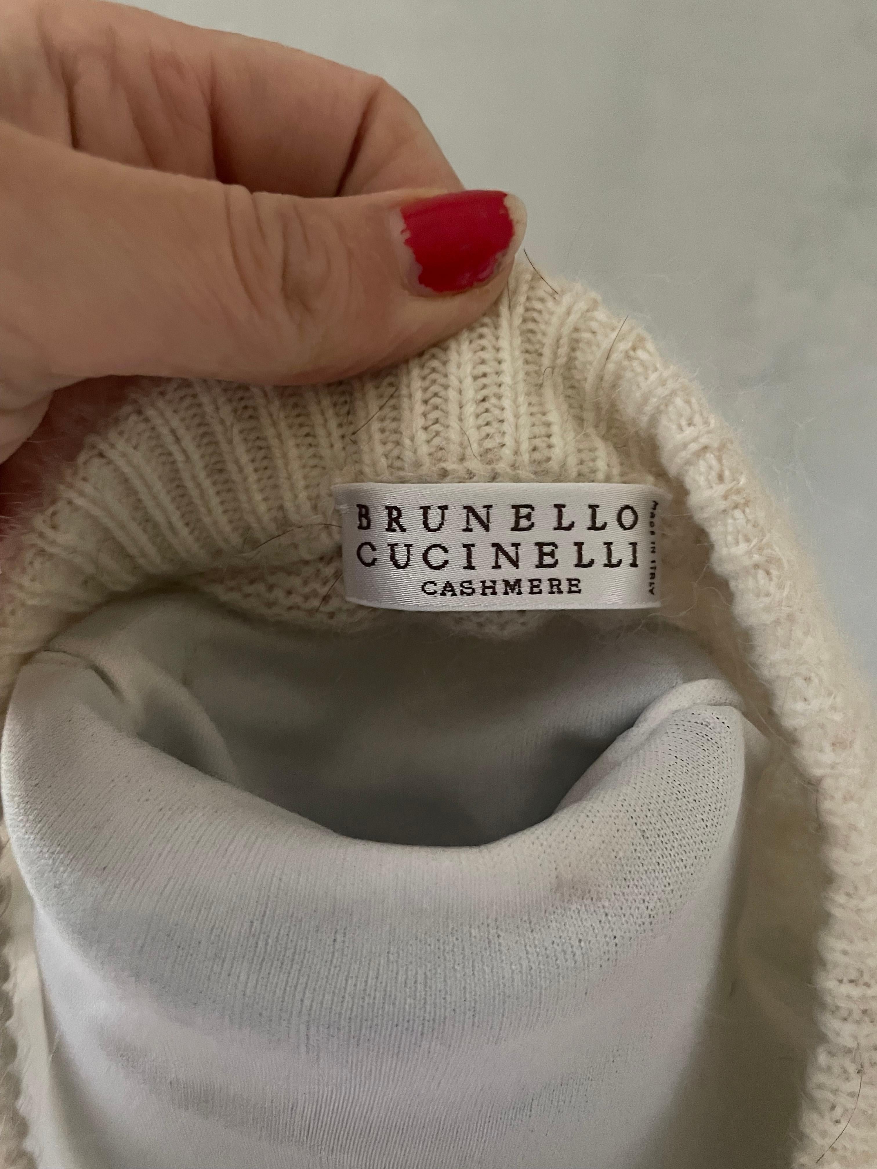 Brunello Cucinelli Pull en laine et cachemire Excellent état - En vente à CACHAN, FR