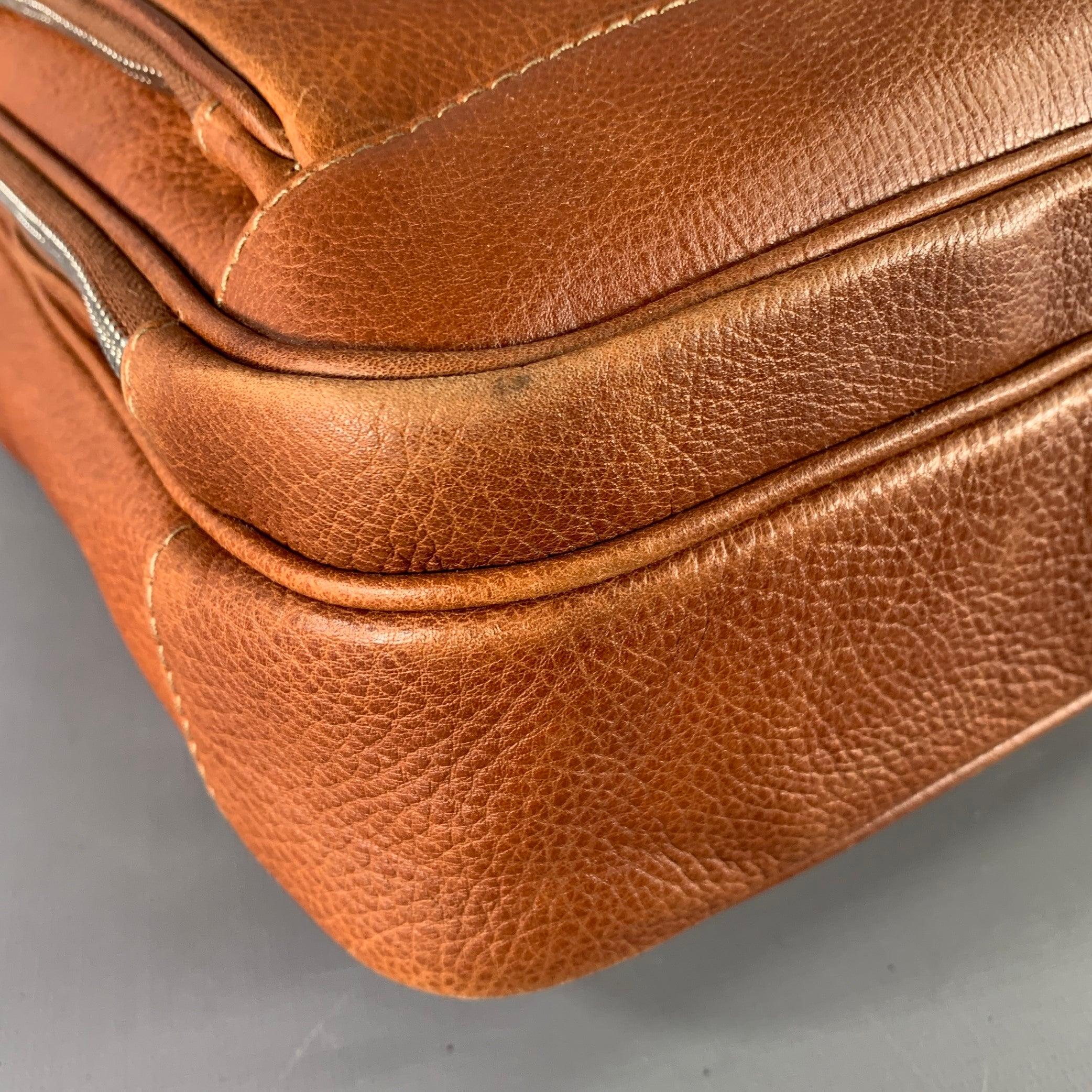 BRUNELLO CUCINELLI Tan Leather Briefcase Bag 4