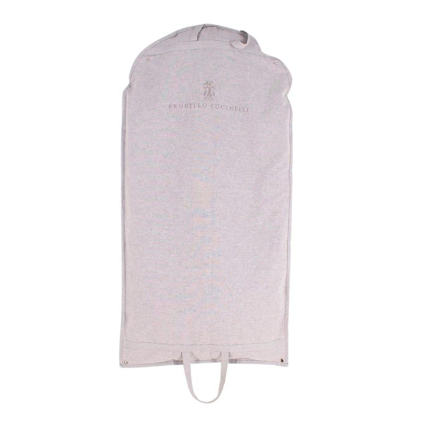 Brunello Cucinelli Abrigo de lana jaspeada color topo con cuello de borreguillo en venta 5