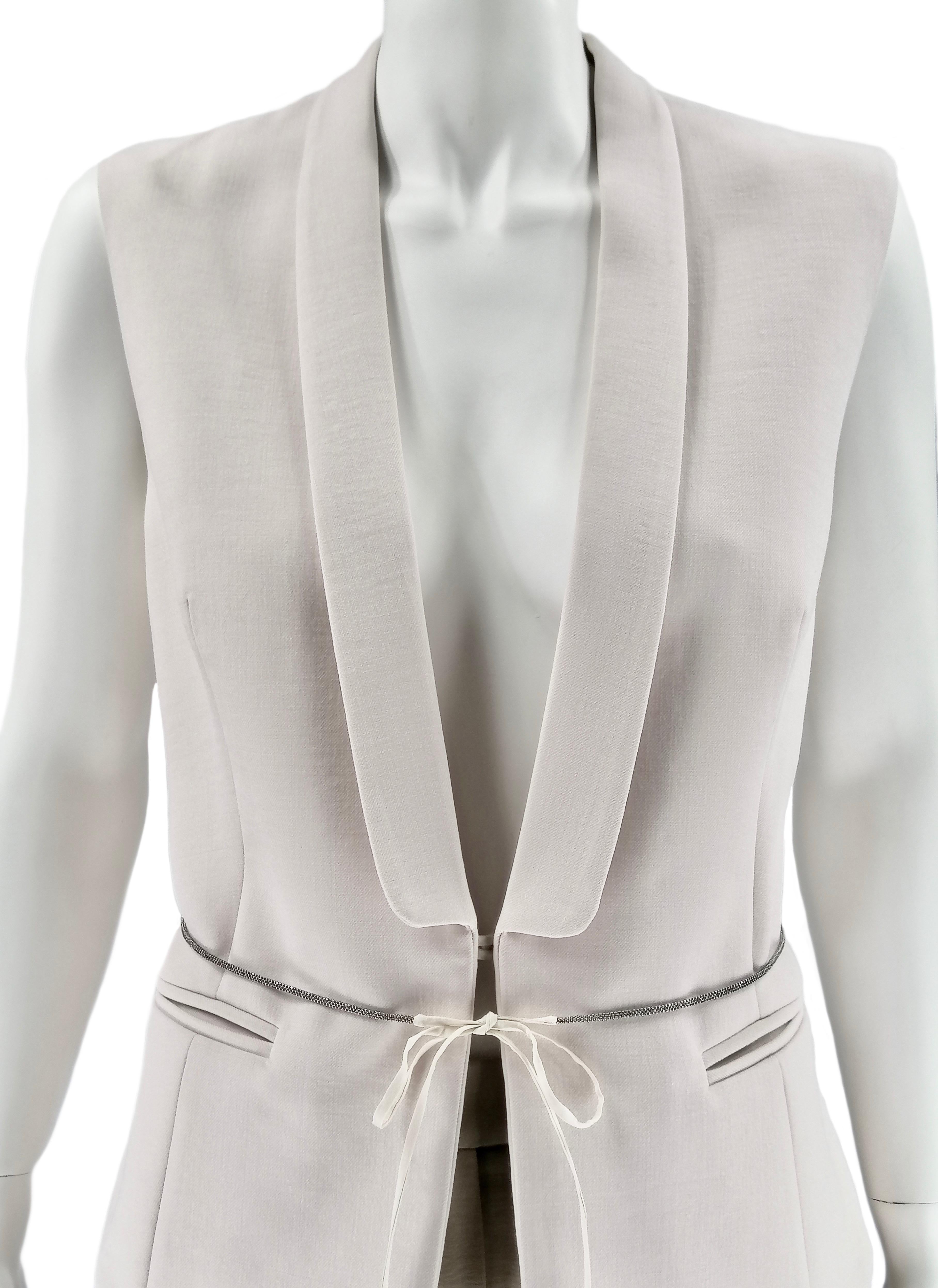 Brunello Cucinelli vest In New Condition For Sale In Rubiera, RE