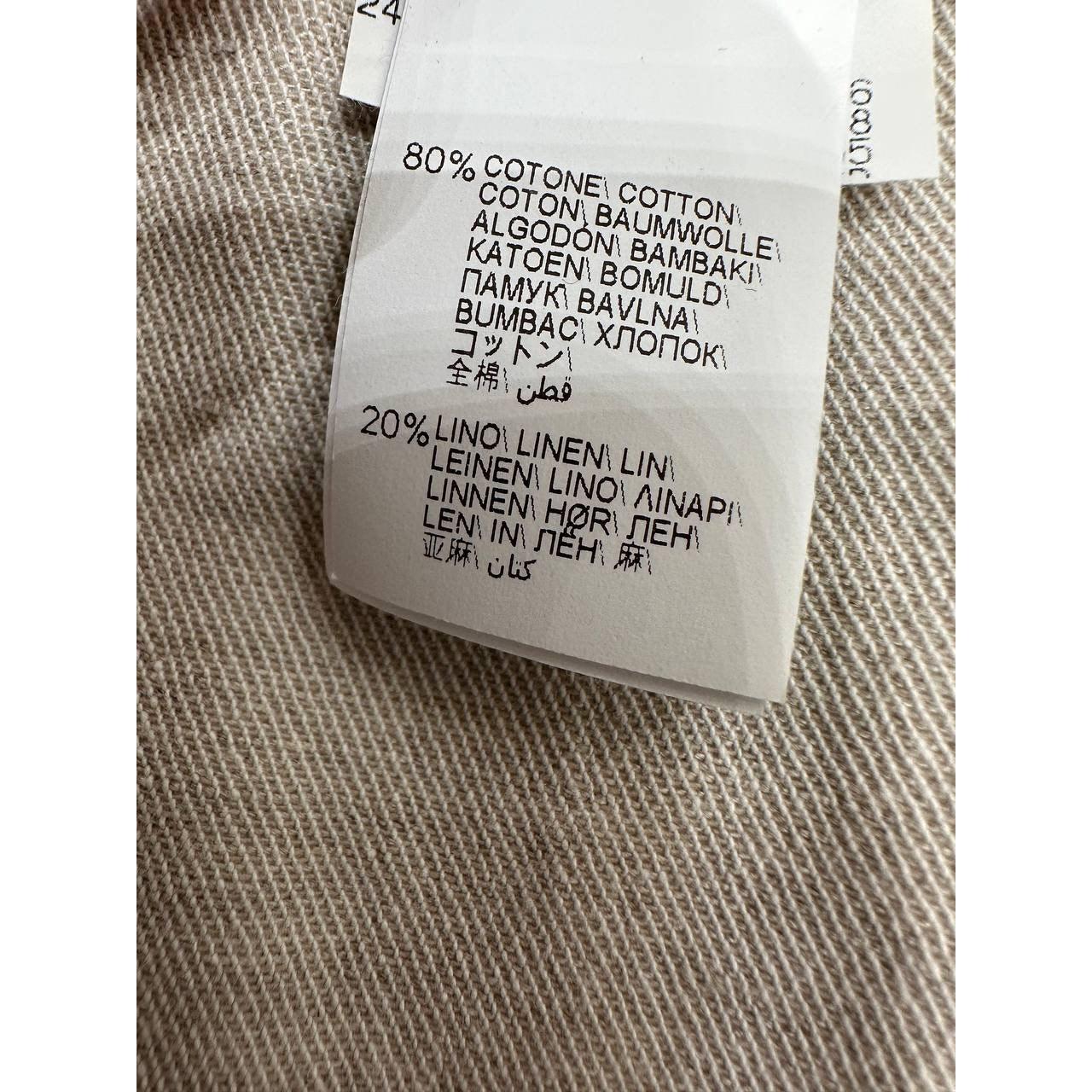 Brunello Cucinelli Pantalon en coton blanc - Taille 40 Excellent état - En vente à Krakow, PL