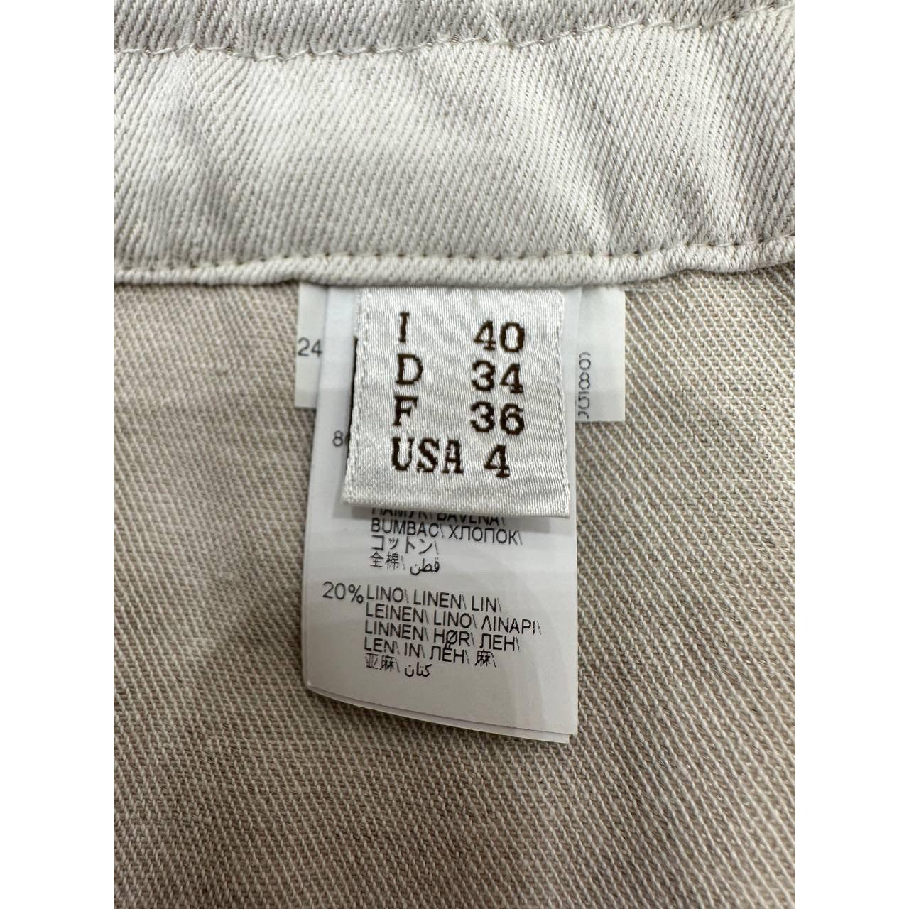 Brunello Cucinelli Pantalon en coton blanc - Taille 40 Pour femmes en vente