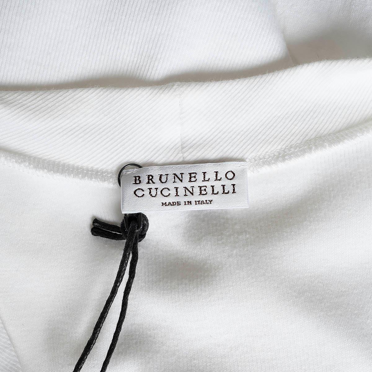 BRUNELLO CUCINELLI white LINEN & COTTON Tank Top Shirt XS For Sale 3