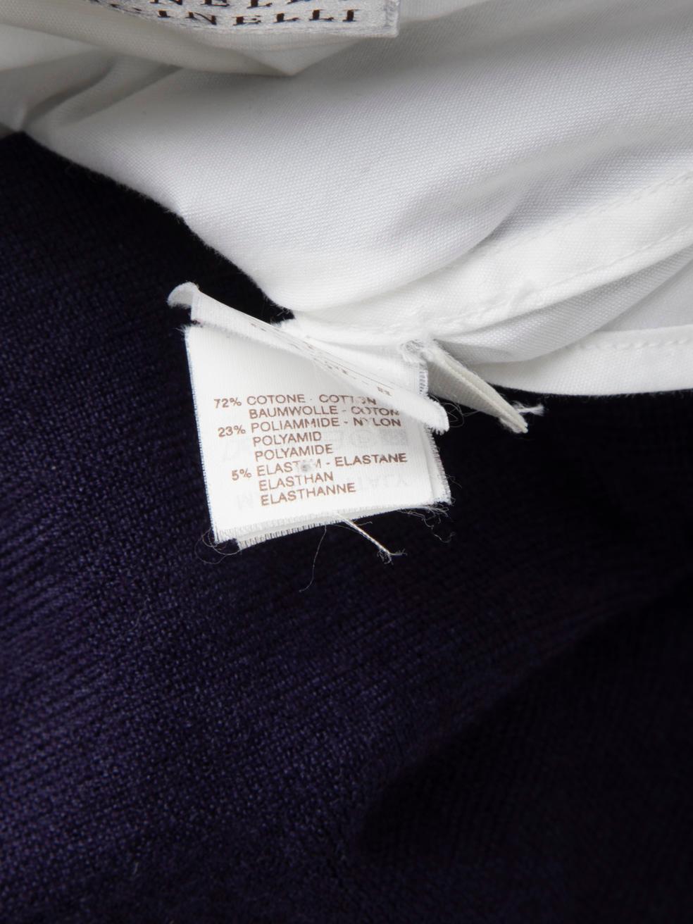 Brunello Cucinelli Set camicia e sovrapposizione bianca e viola taglia L. in vendita 1