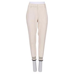 Pantaloni affusolati Brunello Cucinelli White - Taglia 42 M. I.