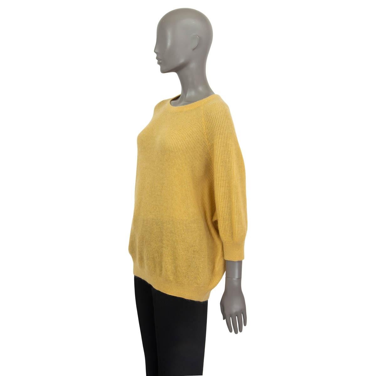 yellow mohair sweater
