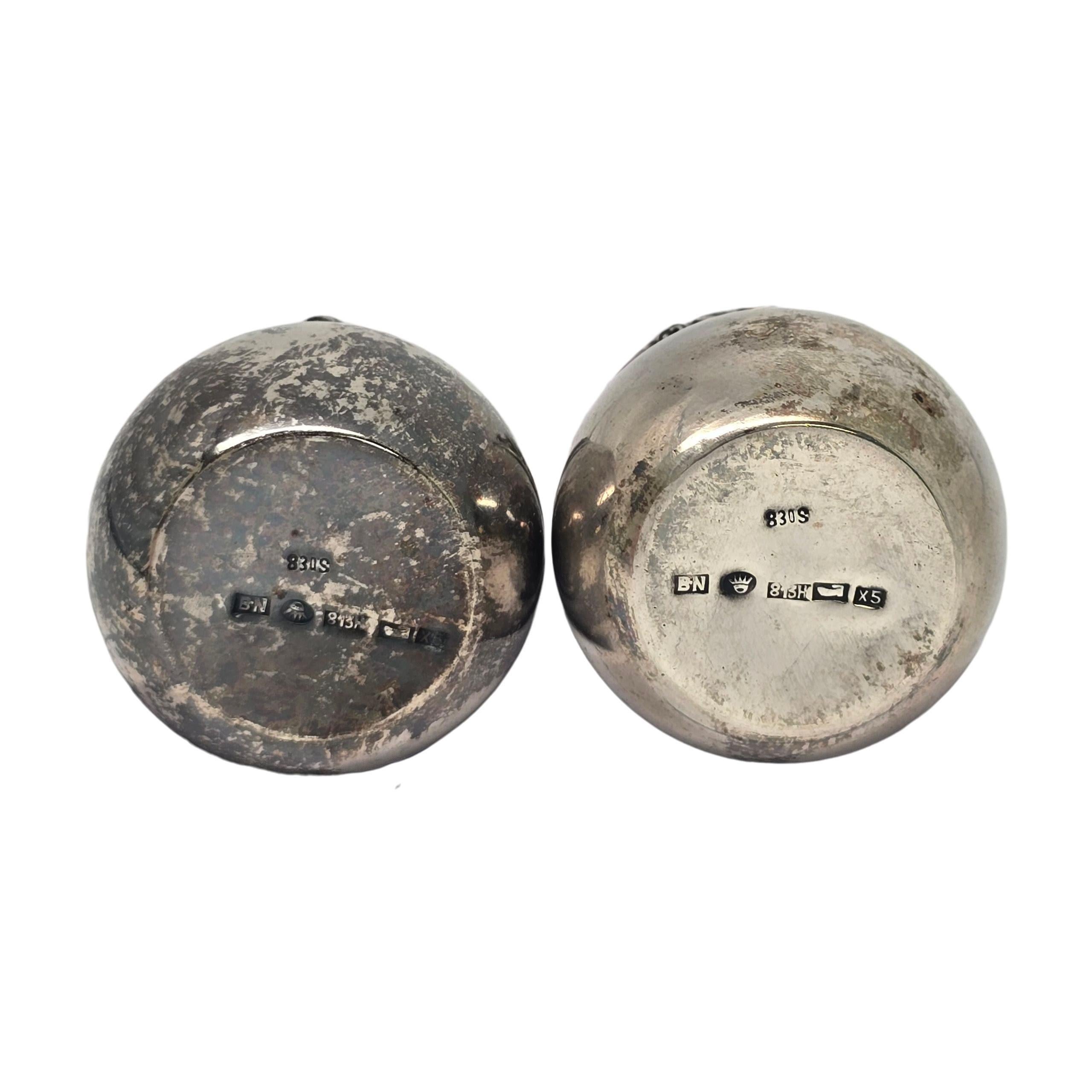 Bruno Alexander Nylund Finland 830 Silver Salt and Pepper Shakers #23987 in vendita 4