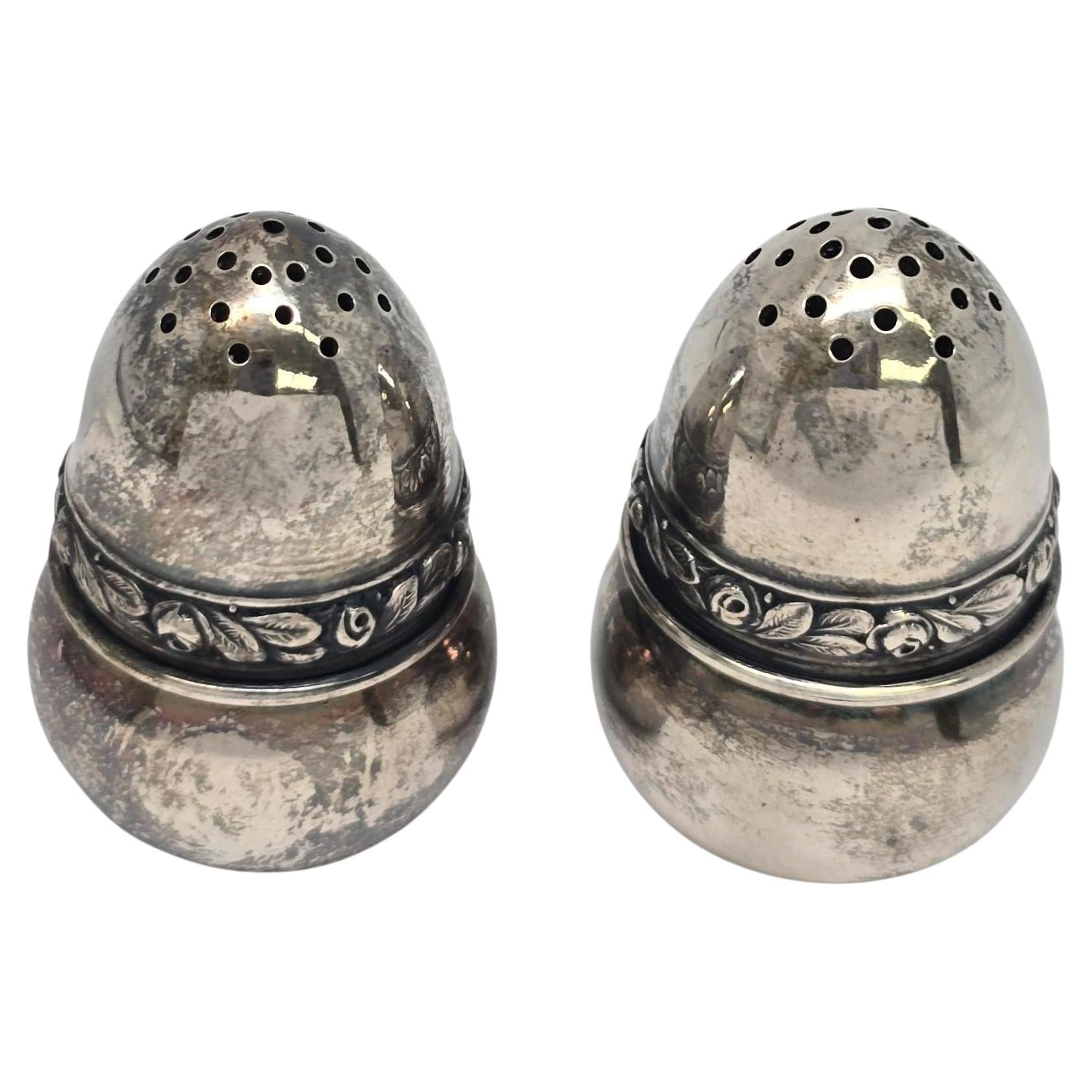 Bruno Alexander Nylund Finland 830 Silver Salt and Pepper Shakers #23987