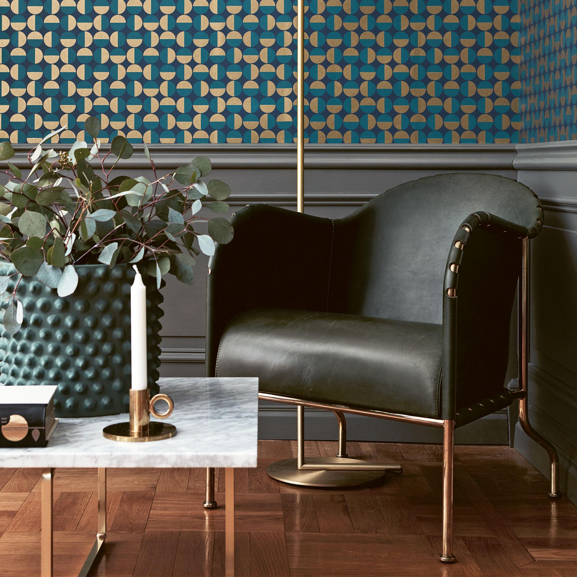 Poltrona Bruno Gambe in rame in vendita 2