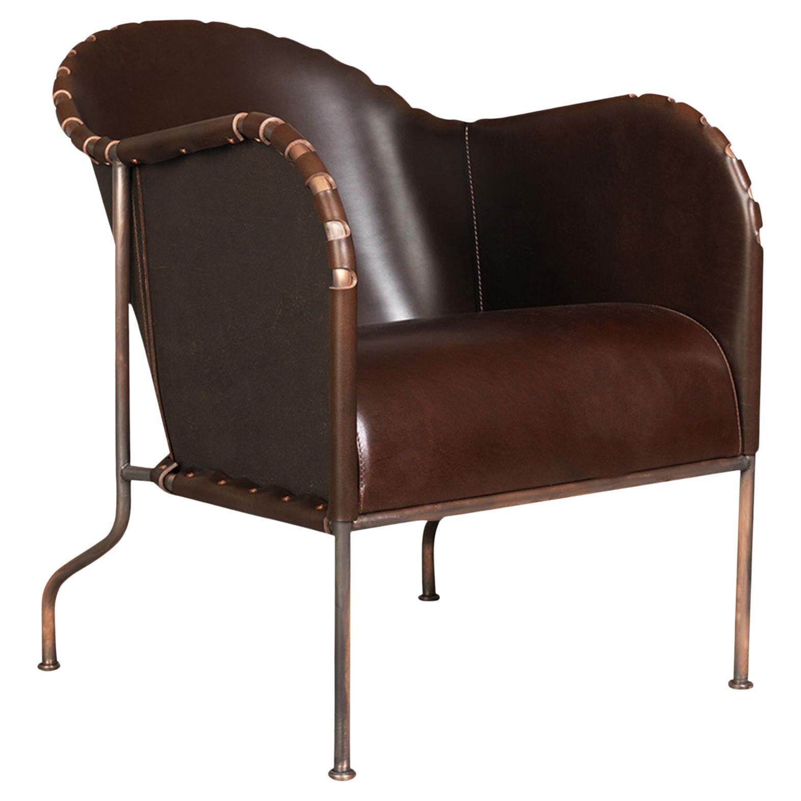 Poltrona Bruno Gambe in rame