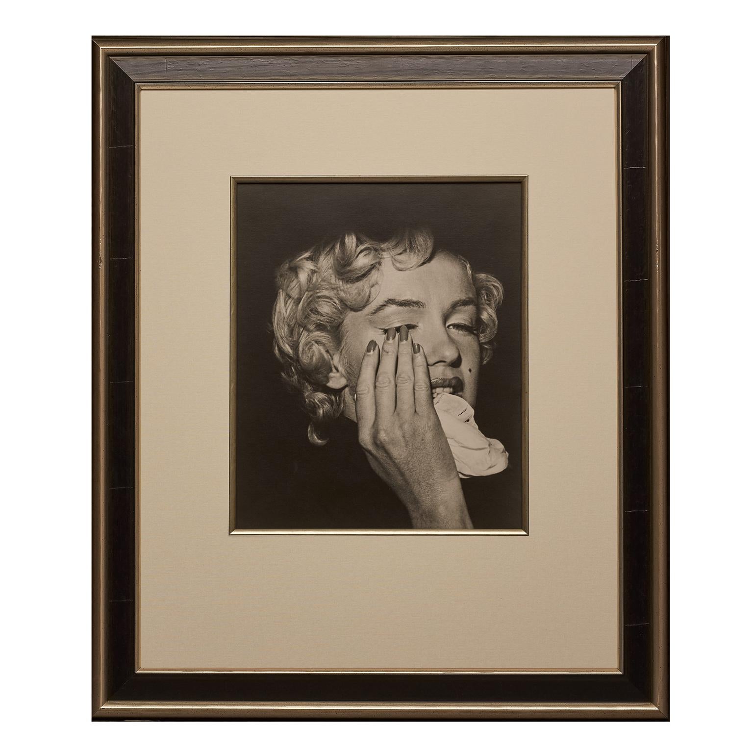Marilyn Monroe by Bruno Bernard, 'Marilyn in Tears', Portrait, Black and White  - Photograph by Bruno Bernard (Bernard of Hollywood)