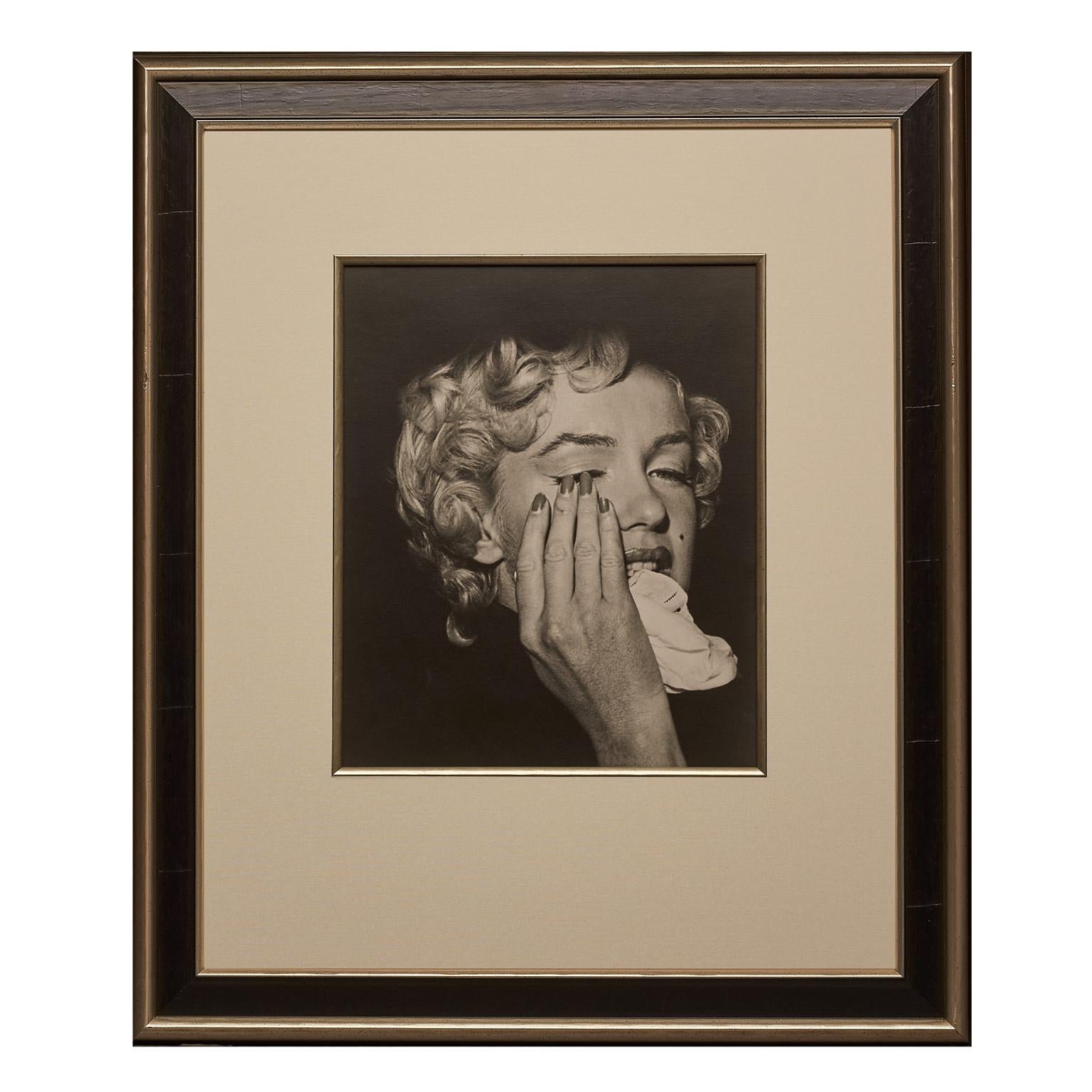 Marilyn Monroe by Bruno Bernard, 'Marilyn in Tears', Portrait, Black and White - Photograph by Bruno Bernard (Bernard of Hollywood)