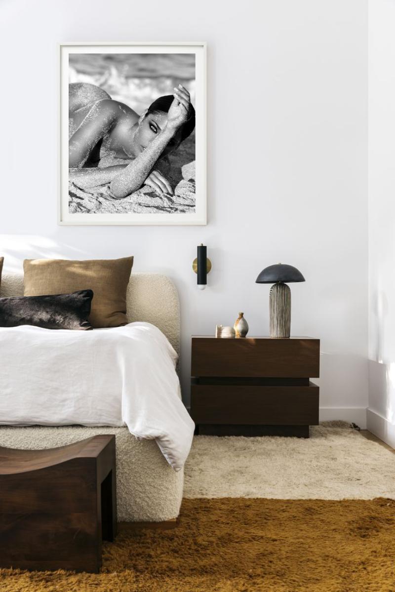 Carmen - Exposure, Black And White Nude, Fine Art Photography - Gray Black and White Photograph by Bruno Bisang
