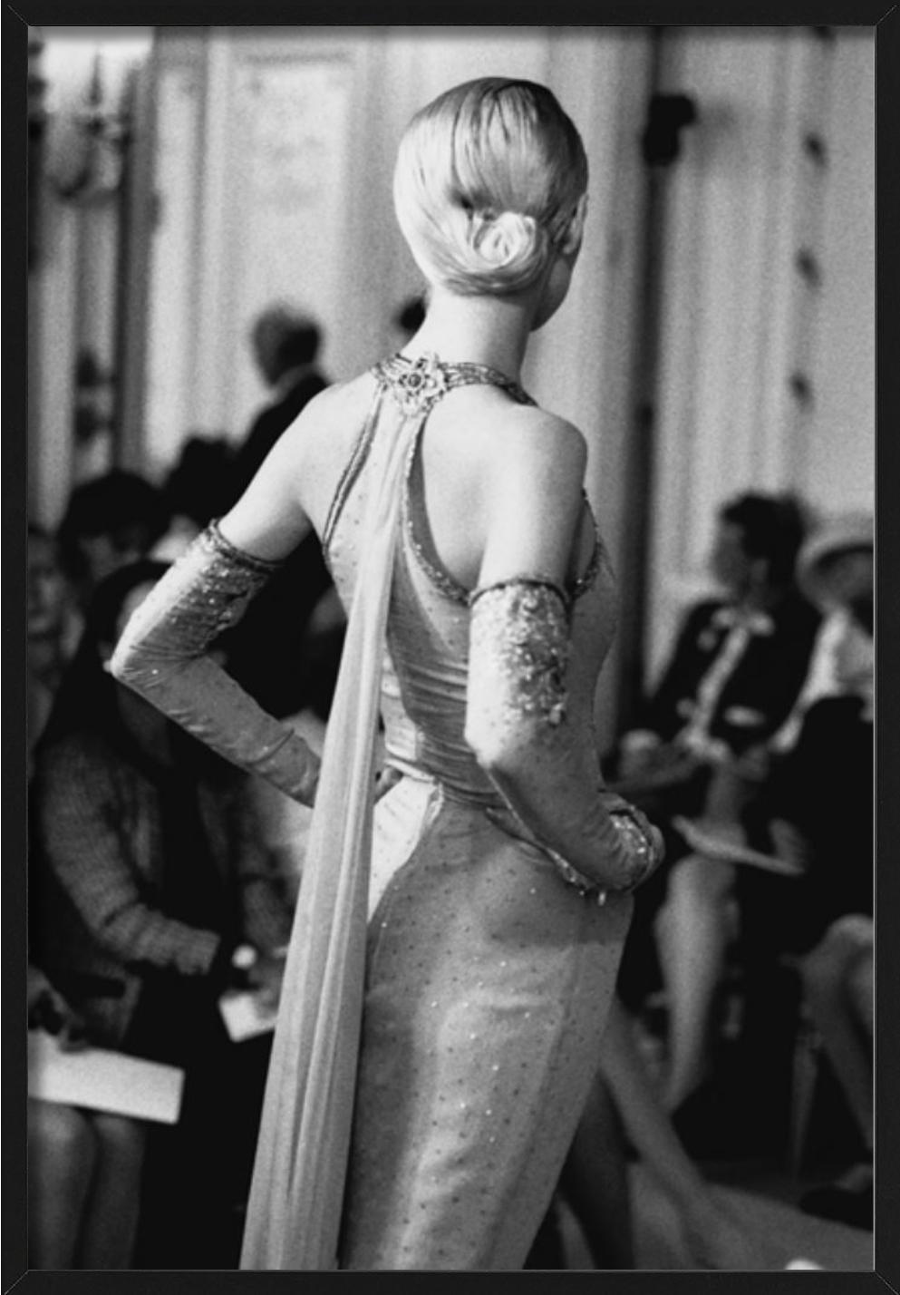 Chanel Haute Couture, Back - Model on the Runway, Fine Art Photography, 1991 For Sale 1