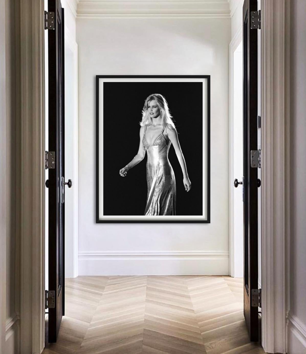 Supermodel Claudia Schiffer for Versace in 1998, photographed by Bruno Bisang.

All prints are limited edition. Available in multiple sizes. High-end framing on request.

All prints are done and signed by the artist. The collector receives an