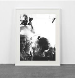 Helmut Newton shooting Naomi Campbell at Dior