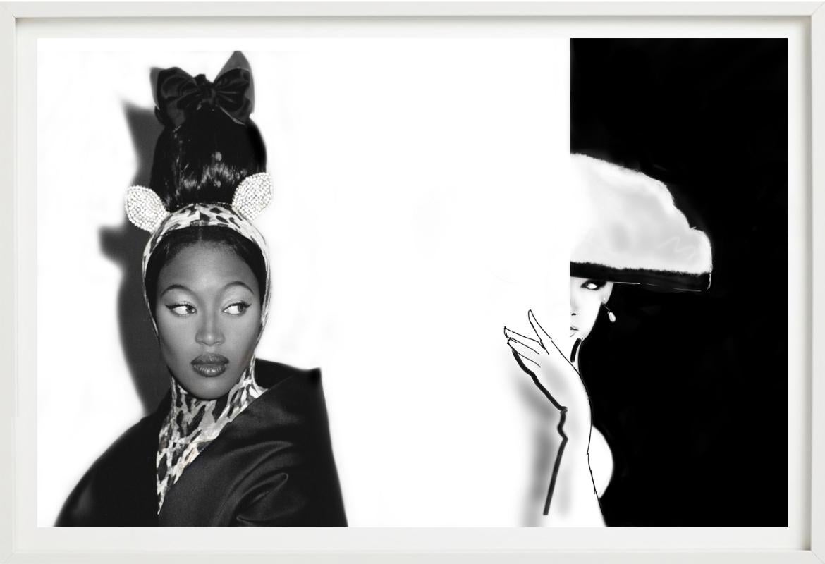 Naomi Campbell chez Guy Laroche et Balanciaga - Photographie d'art en vente 1