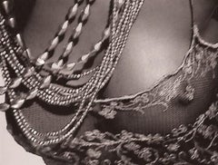 Youma Diakite, Milan - Nude in Transparent Dress, Fine Art Photography, 1998