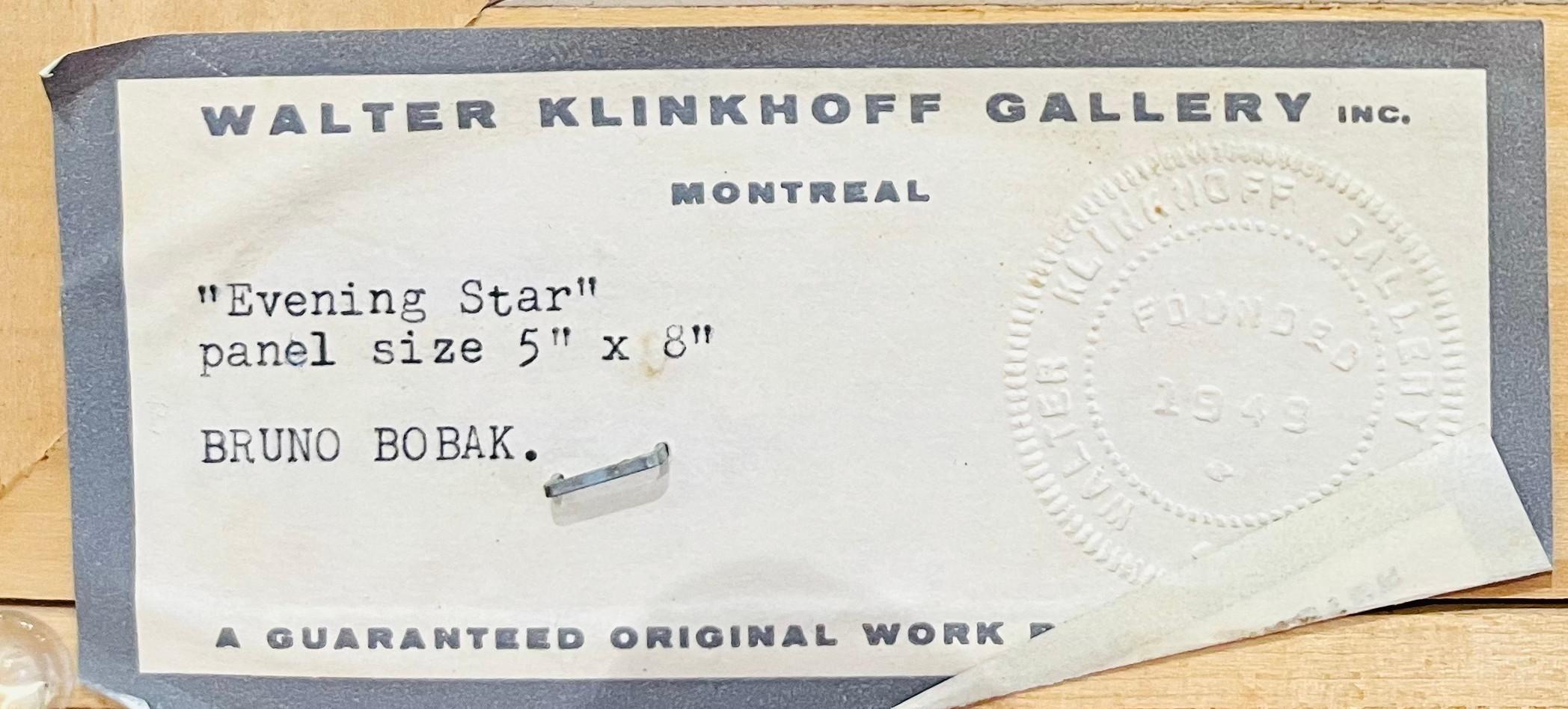 Soirée - Noir Landscape Painting par Bruno Bobak