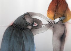 Le Palmier, Ballett der modernen Kunst Lithographie von Bruno Bruni 1983