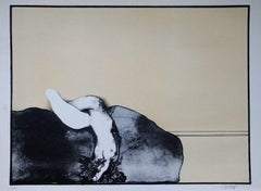 Nude - Original Lithograph by Bruno Bruni - 1968