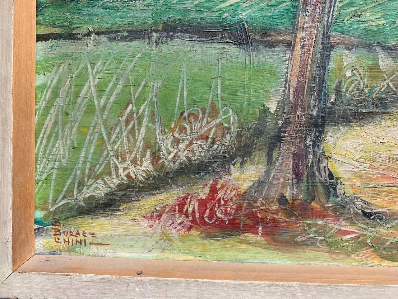 Paysage toscan près de Sienne avec un arbre au bord de la terre et des Rolling Hills, 1970 en vente 4