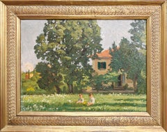 "Villa Piedimonte, Bolonia" Bruno Burattini, hacia 1918 Paisaje de la Villa