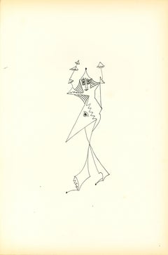 Vintage Composition Of Diodora - Original Lithograph by Bruno Capacci - 1950