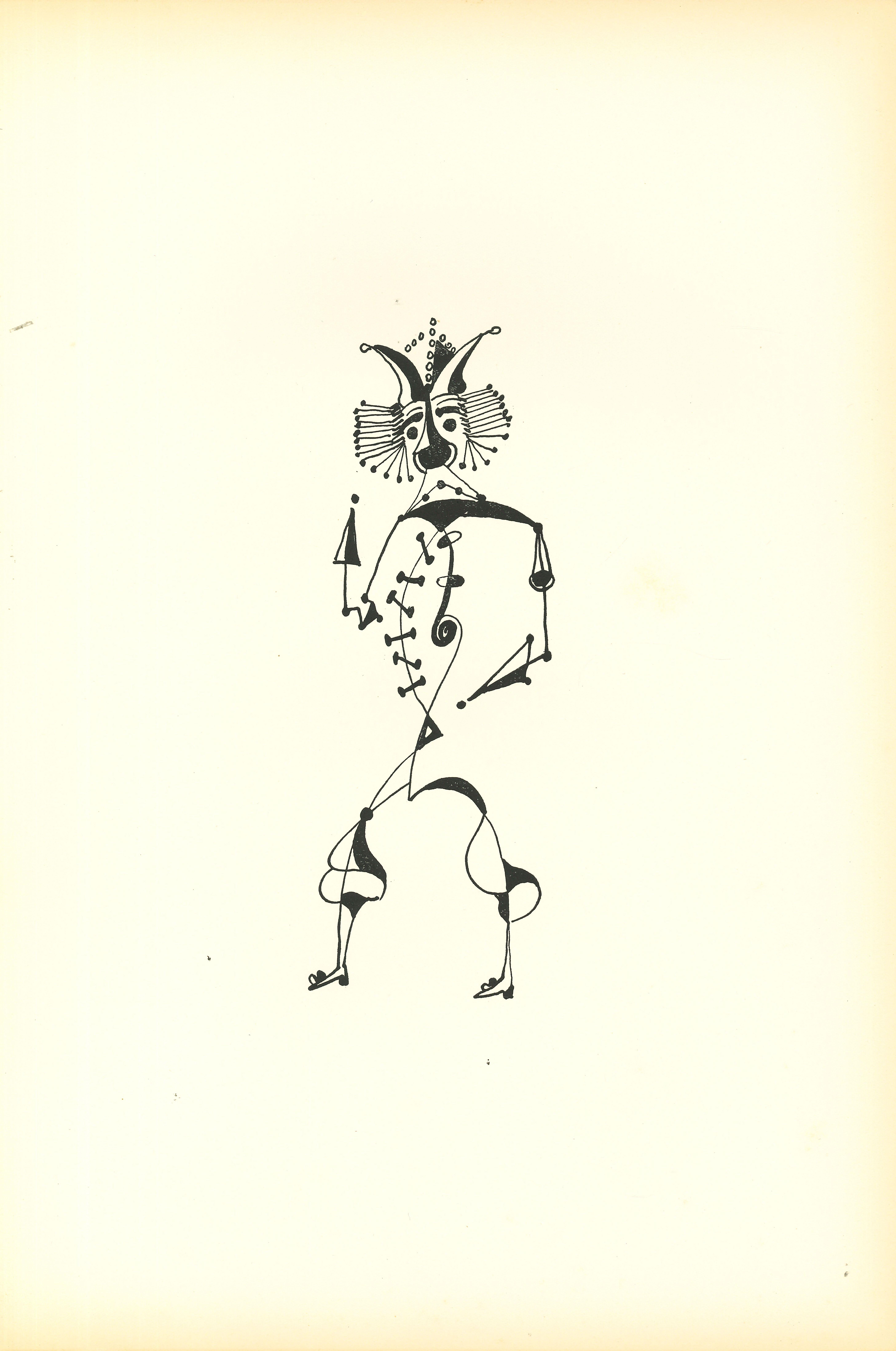 Composition Of Diodora est une litographie originale réalisée par Bruno Capacci en 1950.

L'œuvre fait partie d'une édition en 500 exemplaires de "La nef d'argent" Paris.

En bon état, sans signature.

Bruno CAPACCI (1906-1996) est un artiste né/en