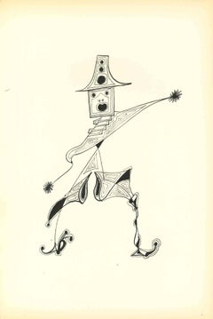 Composición de Diodora - Litografía original de Bruno Capacci - 1950