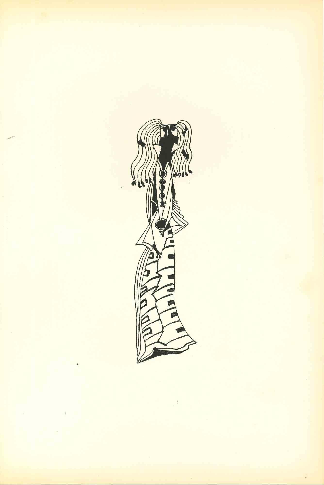 Composition Of Diodora est une lithographie originale réalisée par Bruno Capacci en 1950.

L'œuvre fait partie d'une édition en 500 exemplaires de "La nef d'argent" Paris.

En bon état, sans signature.

Bruno Capacci (1906-1996) est un artiste né en