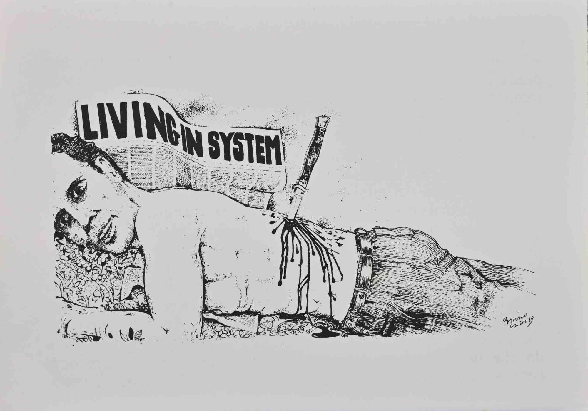 "Stigma" is an Artwork realized in 1970 by the Italian Artist, Bruno Caruso.

Etching on ivory paper. Signed on plate on the right margin.

Printed with hand press by Il Feltro Stamperia, Rome; edition of 99 copies in Arabic numerals and 20 in Roman
