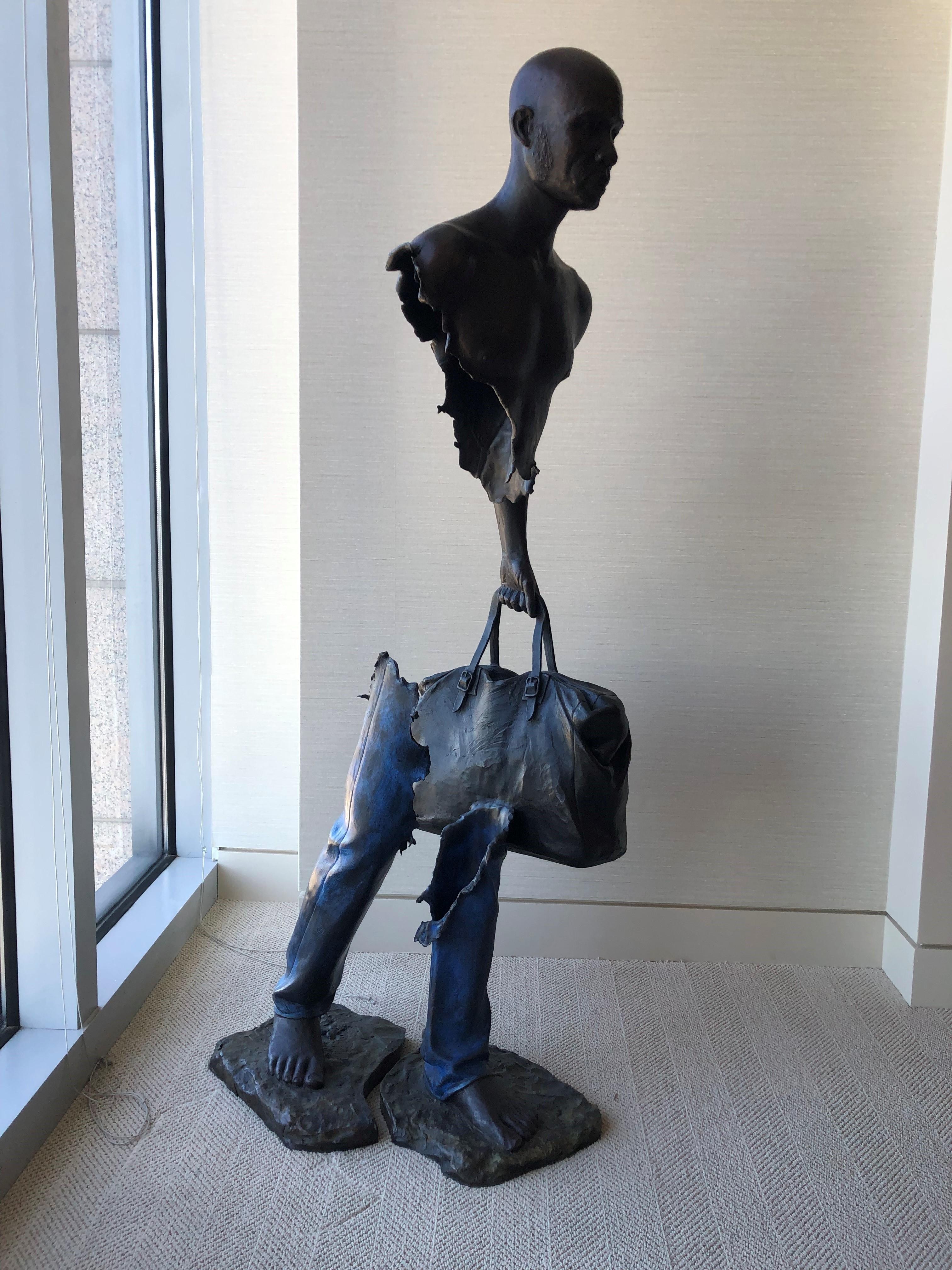 Ouvrir les Frontières pour Mr. Olingou - Sculpture by Bruno CATALANO