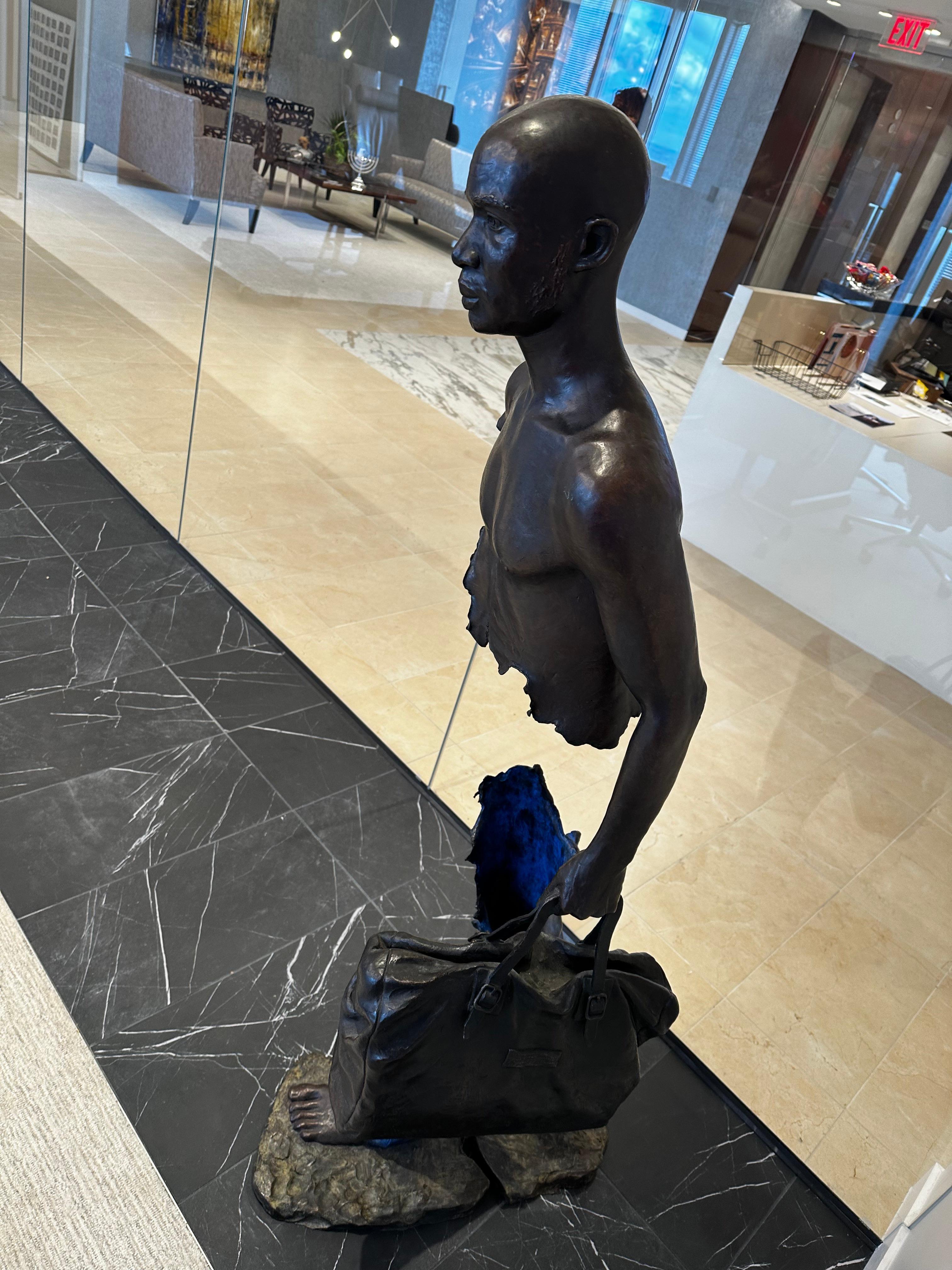 Ouvrir les Frontières pour Mr. Olingou - Sculpture Moderno di Bruno CATALANO