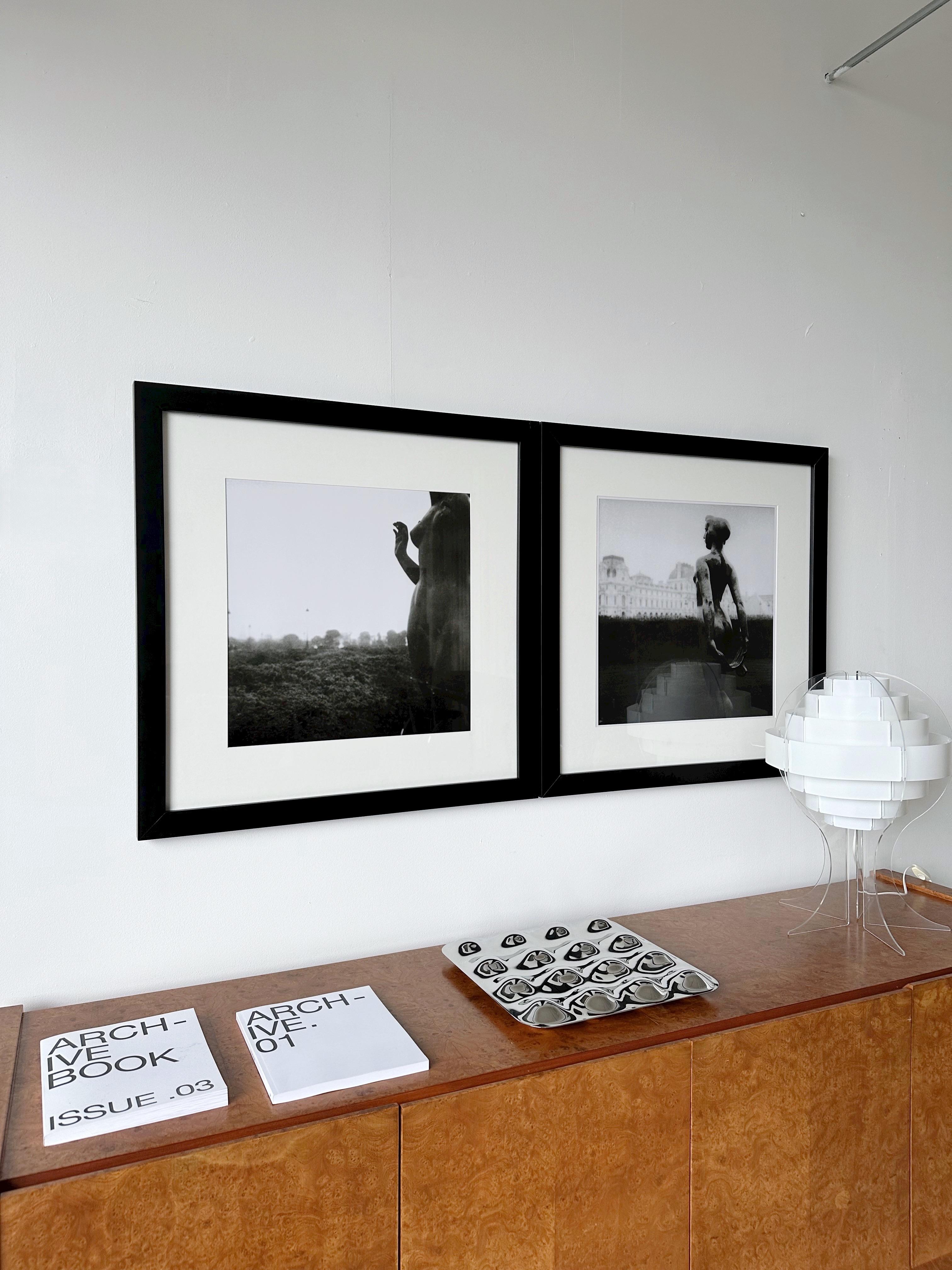 20th Century Bruno Cattani Diptyque Photographs  Figure Nel Tempo, Parigi 3 & Parigi 4 For Sale