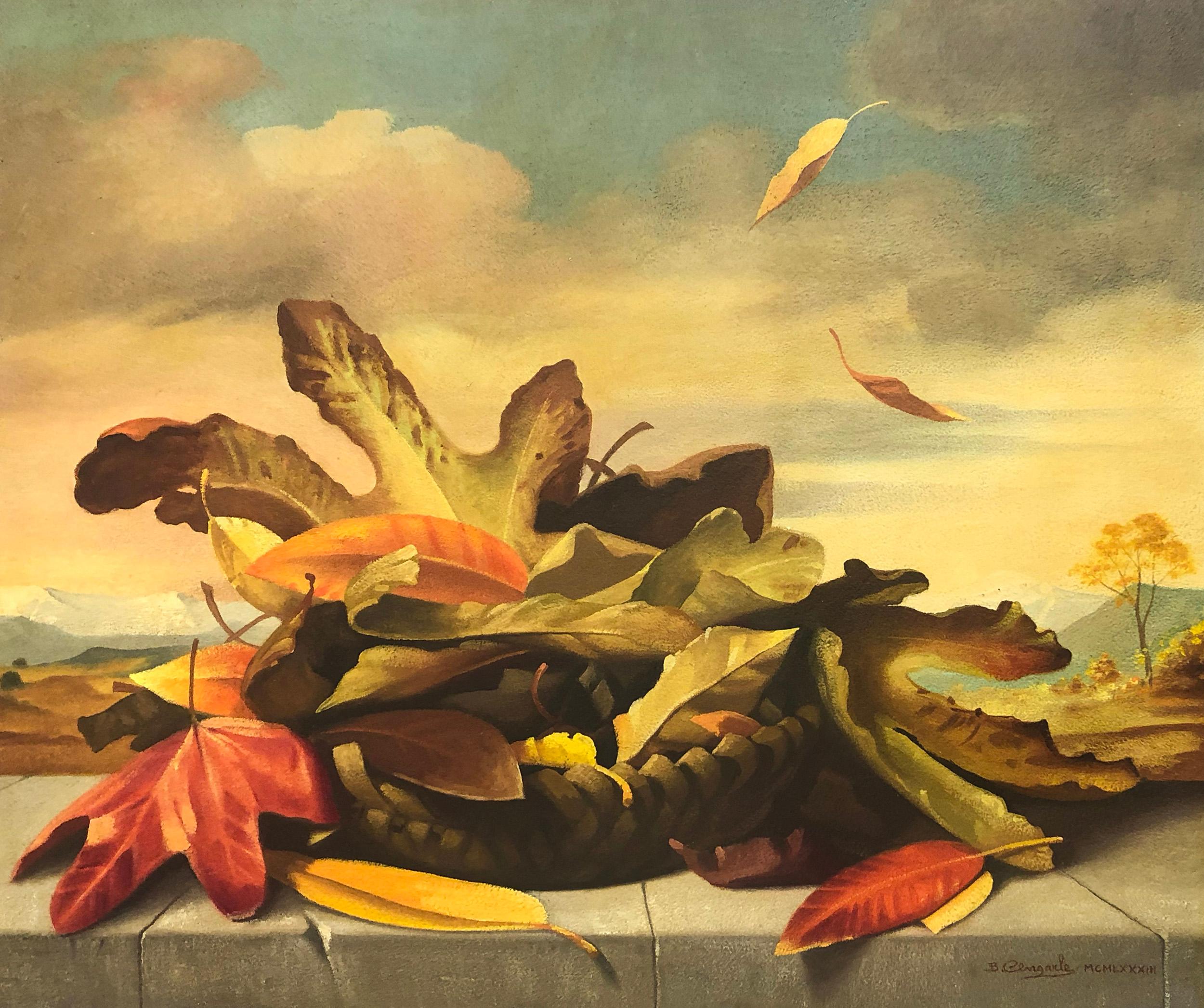 Leaves Of Autumn - 1983 - Painting by Bruno Cengarle 