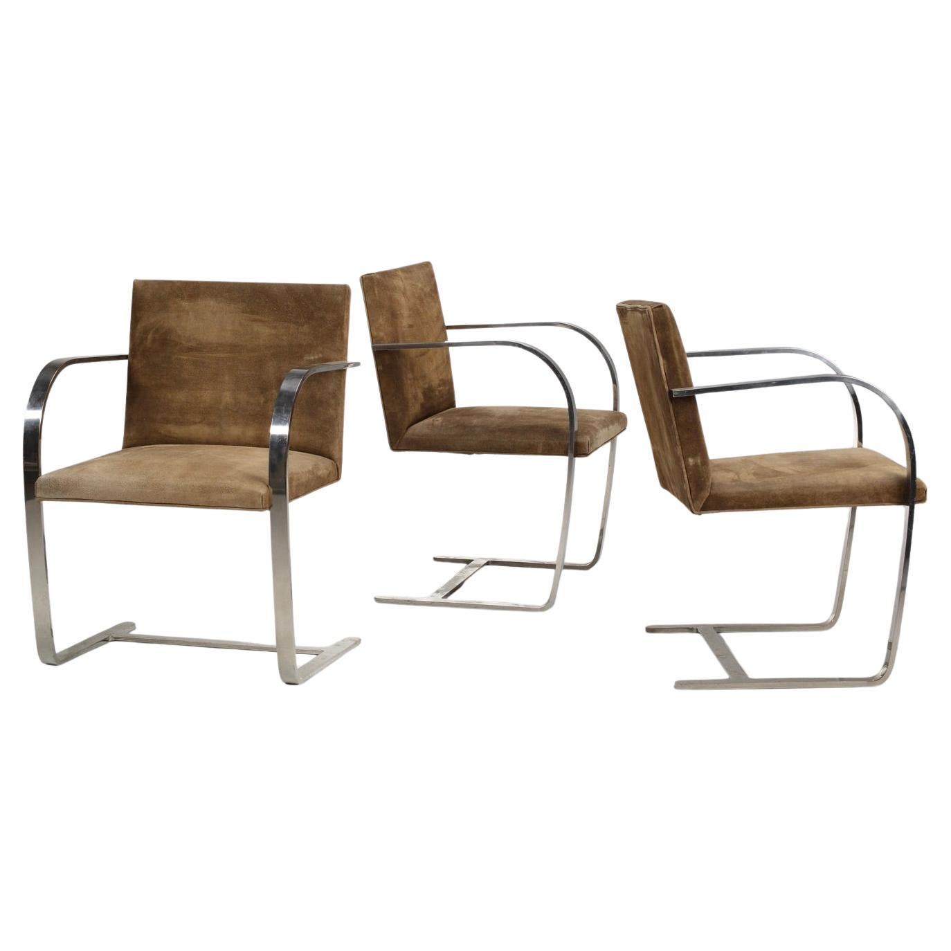 Bruno Chair by Mies Van Der Rohe for Knoll - 3 Available For Sale