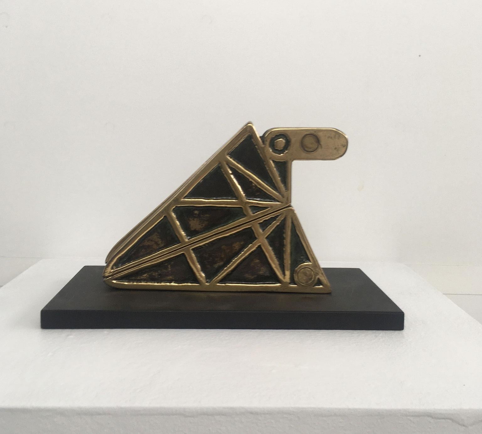 1980 Italia Scultura cinetica astratta in bronzo Bruno Chersicla Opera ludica in vendita 4