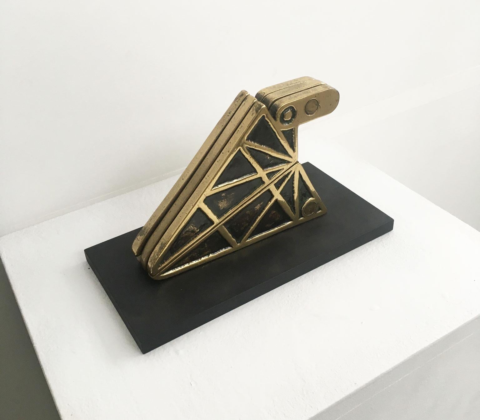 1980 Italia Scultura cinetica astratta in bronzo Bruno Chersicla Opera ludica in vendita 7